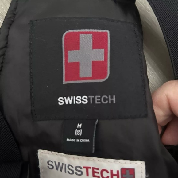 Youth Swiss Tech Black Snowbib Size Medium (8) - Picture 3 of 3